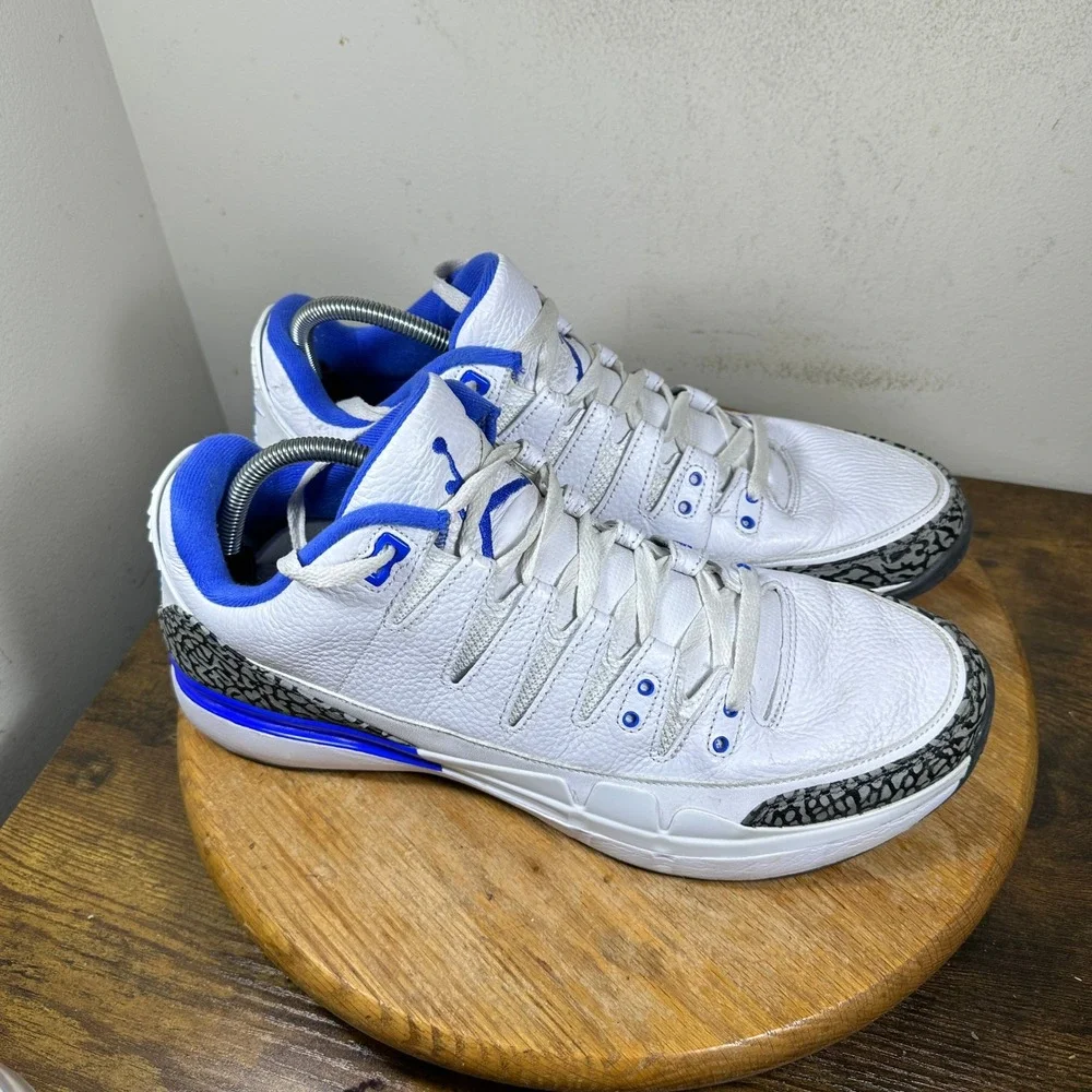 Jordan Zoom Vapor AJ3 Racer Blue White Elephant Print DV9367-100 Mens Size 13